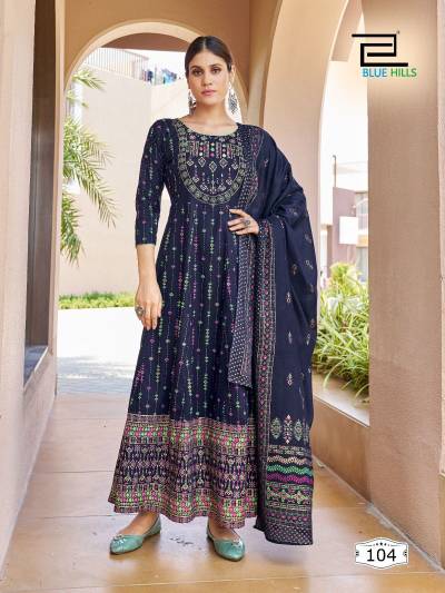 MASAKALI BY BLUE HILLS HEAVY RAYON PRINTED SALWAR KAMEEZ MANUFACTURER IN INDIA